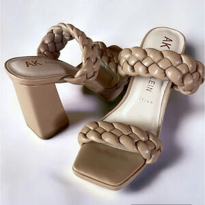 Anne Klein Alexander Heel Sandal in Taupe Size 5.5